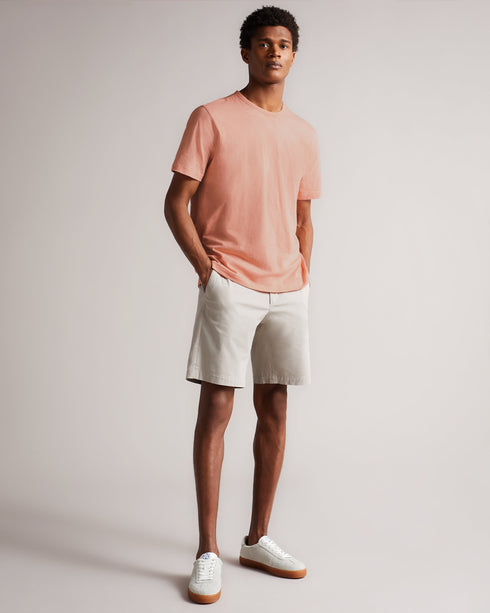 LINVER-Tops-Short Sleeve T Shirt You Can Never Have Enough Tees, And Linver Is No Exception. With Its Classic Shape, This Cotton T-Shirt Is Perfect For Layering, And The Embroidered Magnolia Motif Keeps It Refined Enough To Wear Alone With Just A Pair Of Shorts And Sneakers On Warmer Days.- Ted Baker Romania